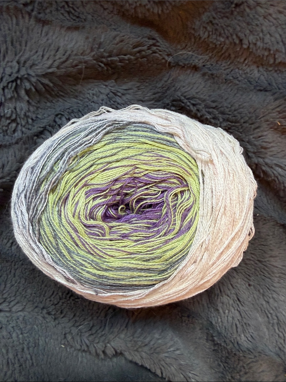 3/$20 Red Heart cotton blend gradient fingering weight yarn